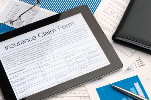 image of insurance claim form