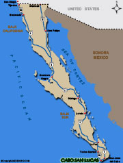 cabo san lucas map and driving directions