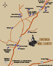 Ensenada Wine Map