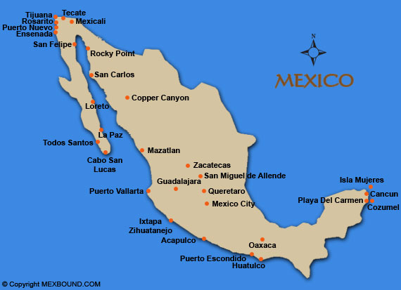 Map of Mexico