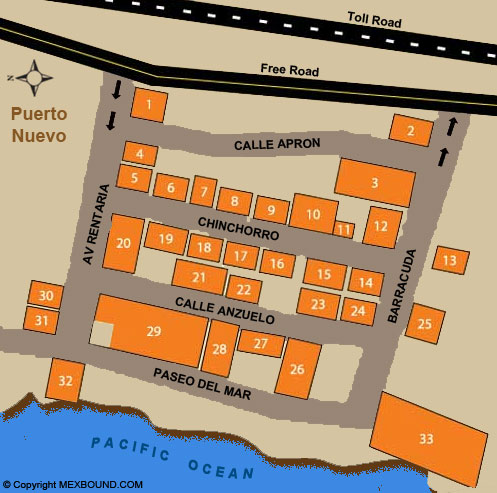 Puerto Nuevo Map